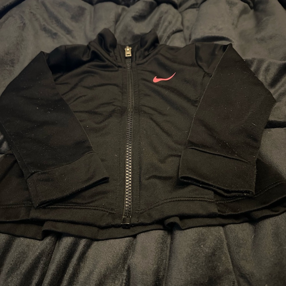 Nike Black Jacket with Pink Accents - Bin 14